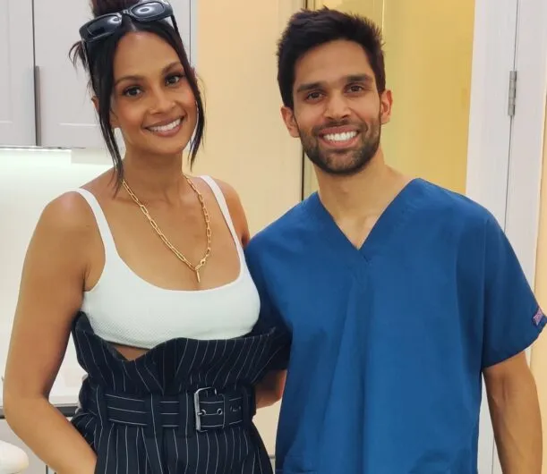 Alesha Dixon with Dr Sahil Patel