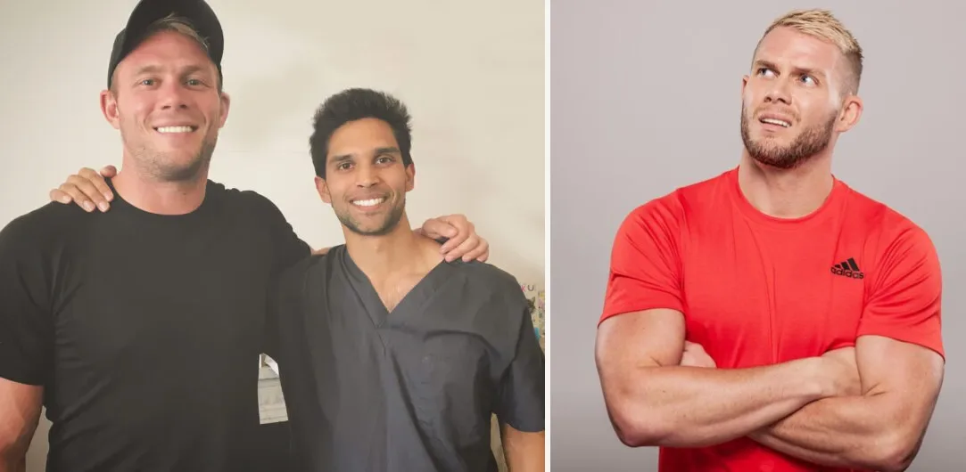 James Smith with Dr Sahil Patel and in action