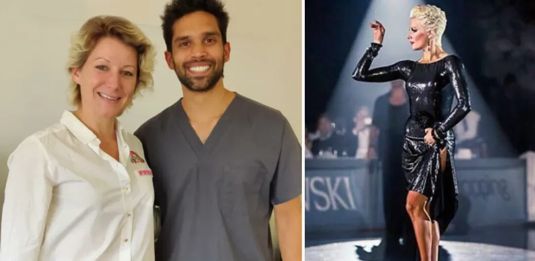 Joanna Leunis with Dr Sahil Patel and in action
