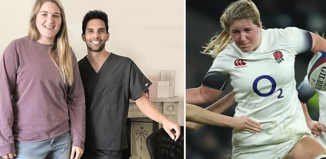 Poppy Cleall with Dr Sahil Patel and in action