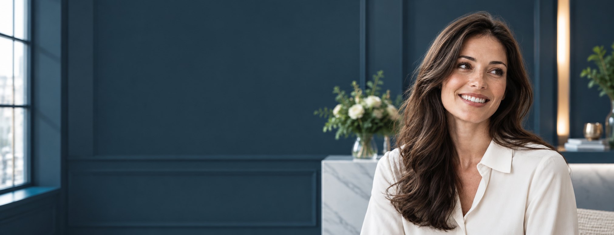 Smiling patient at Marylebone Smile Clinic, Harley Street
